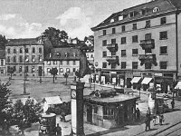 Ilički trg (Mali plac, današnji Britanski trg) 1928. godine